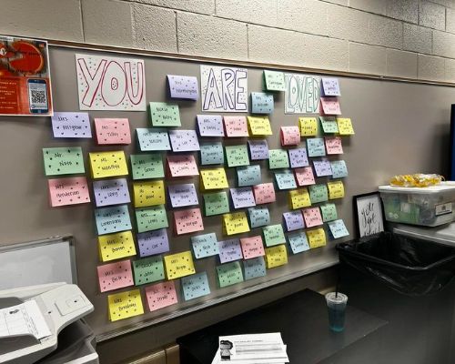  A picture of affirmation for our HWES teachers