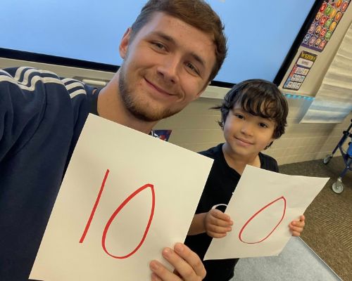  Mr.Ryan and a student of his