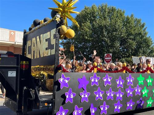 Canes homecoming float