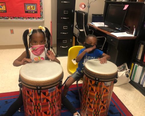 kids drumming