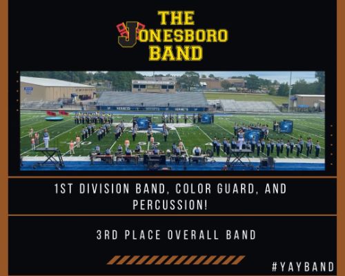  Image of the band on the football field